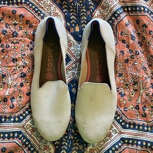 Rothy’s tan woven flats 9.5 as is